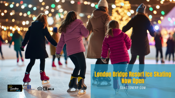 Who says it never snows in the desert? In Lake Havasu, the London Bridge Resort ice skating is open for business now through Jan 5th.